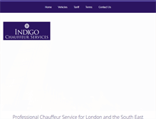 Tablet Screenshot of indigochauffeur.com